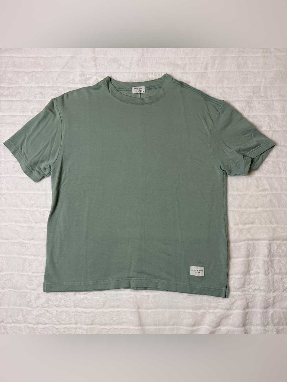 rag & bone sage green slub tee